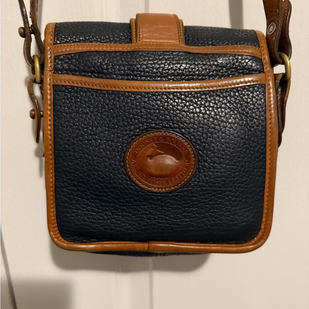 Dooney & Bourke Blue and Brown Small Leather Bag - Picture 3 of 10
